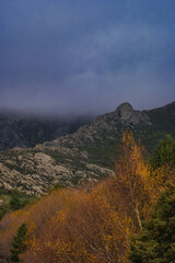 mountain, landscape, scenic, scenery, travel, tourism, touristic, cloudy, cloud, cloudscape, overcast, sky, heaven, heavenly, peak, nature, outdoor, rock, view, blue, hiking, hill, foggy, misty, fog, 
