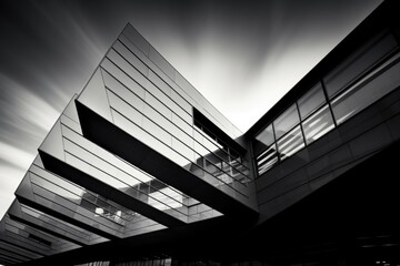 Obraz premium Geometric architecture detail modern concrete structure building abstract concrete architecture background building concrete balcony construction middle east Minimal architecture modern building