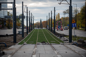 Zielone tory tramwajowe w Warszawie