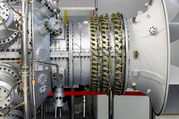 Powerful gas turbine power plant.