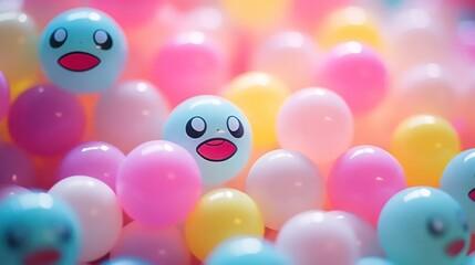 Smiley Face with Bokeh Effects