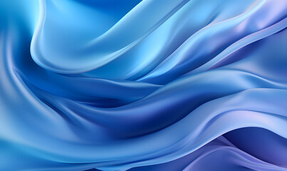 Obraz premium free blue silk backdrop vector graphic art, in the style of ethereal abstracts, close-up, photorealistic compositions