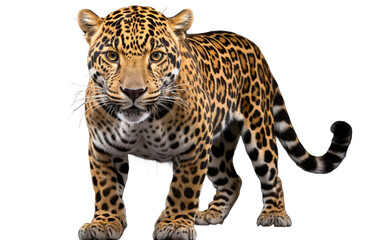 Majestic Jaguar On Transparent Background