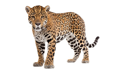 Jaguar Portrait On Transparent Background