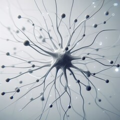 abstract fractal  neuron brain background