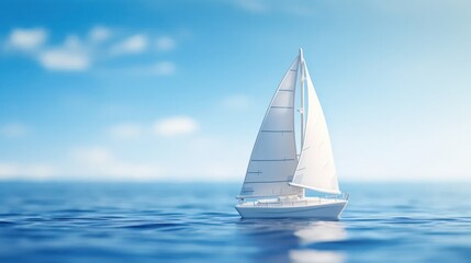 Fototapeta premium Yacht in Bokeh Effect