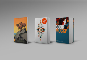 Book Mockup Thin Medium Thick Cover Pages