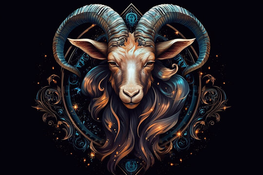 Capricorn zodiac sign. Astrological forecast. Cosmic Ascent: Capricorn Celestial Essence.