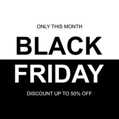 Obraz premium BLACK FRIDAY SALE ADVERTISEMENT VECTOR ART