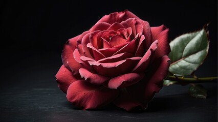 Roses in dark black background photo
