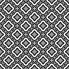 Seamless surface pattern design with color quilts. Ethnic carpet background. Patchwork wallpaper. Quilt blanket motif. Digital paper with retro ornament for textile print, page fill. Vector art work.