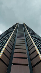 Fototapeta premium Looking up the buildings of Taipei