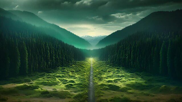 壮大な自然風景,Generative AI 