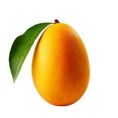 Mango. Fresh organic mango isolated on transparent background. Generative Ai. 
