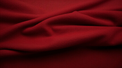 Red Wool Fabric Texture.
