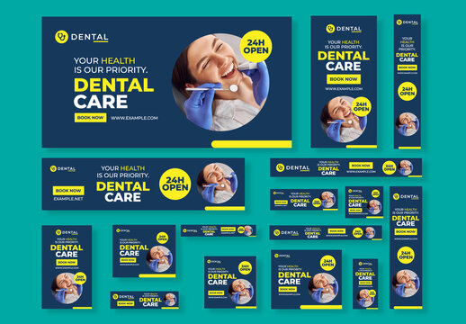 Dental Care Social Media Banner Ads