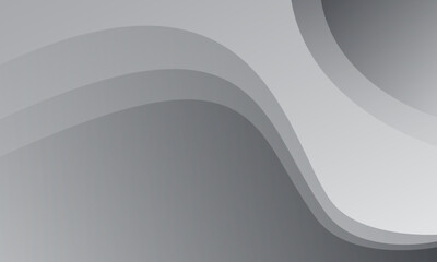 Abstract white and gray wave background. Vector illustration
