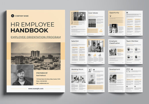 HR Employee Handbook Employee Welcome Book