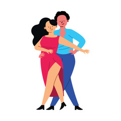 feria de cali couple dancers design