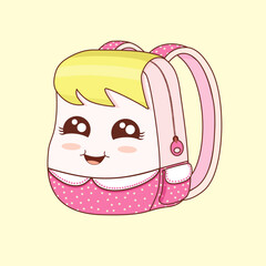 cute bag vector illustration