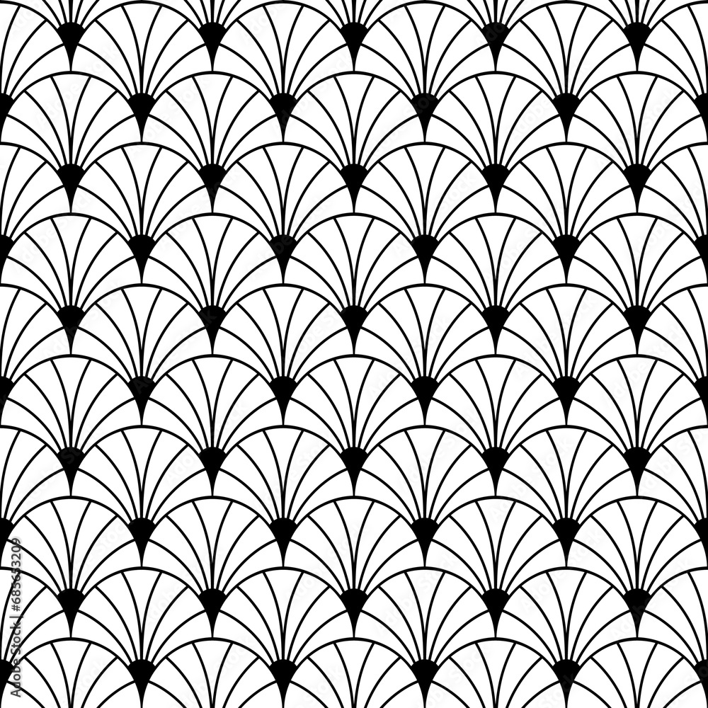 Poster art deco seamless pattern. repeating abstract geometric background. modern geometry lattice. repeate