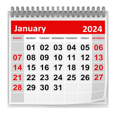 Calendar - January 2024