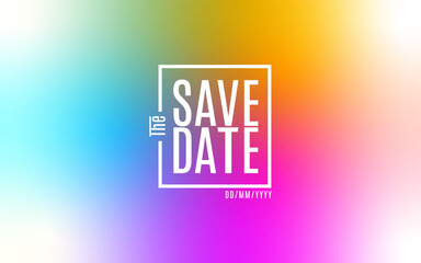 Save the date banner. Can be used for business, marketing and advertising. Social media stories wallpapers. ogo graphic design of event summit. Vector EPS 10