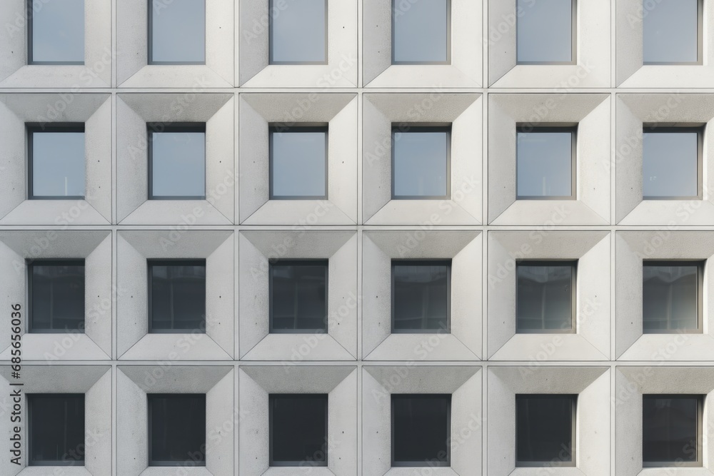 Aufkleber a picture of a spacious white building with numerous windows. ideal for architectural projects or re