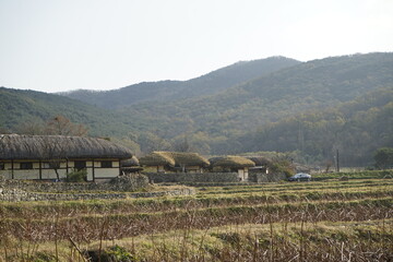 아산 외암민속마을 전통 풍경입니다