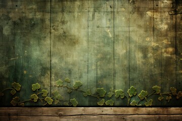 Festive stpatricks day wallpaper with captivating green tones and irish themed elements