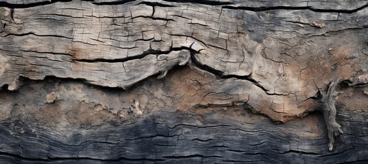 Captivating background  highly detailed representation of intricate textures in aged tree bark trunk