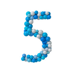 Multicolored Particle Sphere Style Alphabet 