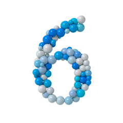 Multicolored Particle Sphere Style Alphabet 