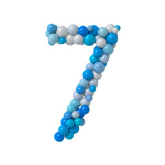 Multicolored Particle Sphere Style Alphabet 