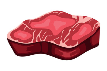 meat slice illustration