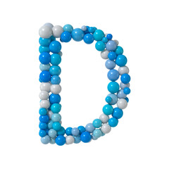 Multicolored Particle Sphere Style Alphabet 
