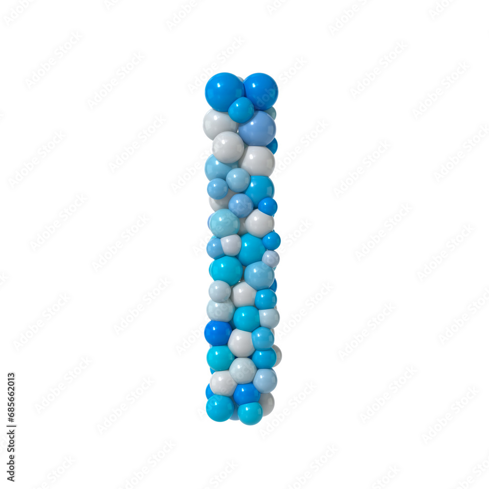 Aufkleber multicolored particle sphere style alphabet 