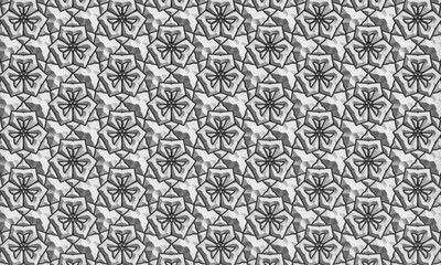 Fototapeta premium Geometry pattern background vector image.A symphony of shapes and colors that elevate designs with modern elegance and dynamic versatility.