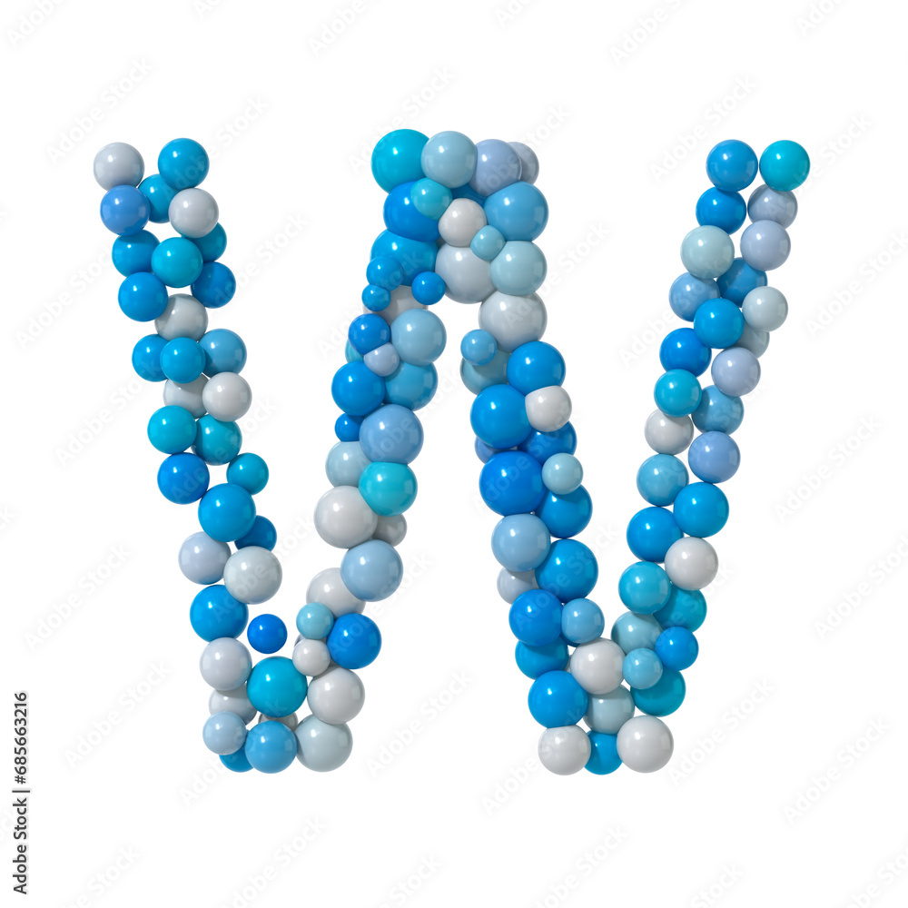 Aufkleber multicolored particle sphere style alphabet 
