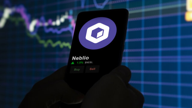 November 17th 2023. An investor analyzing the price of Neblio, the token coin $NEBL on a crypto exchange sreen.