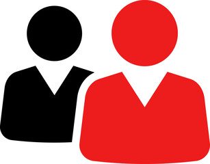 People group icon set. Business team. Team of worker.  User profile symbol. Group of people or group of users. Vector illustration of cartoon men and women.Isolated on white.