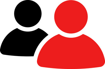 People group icon set. Business team. Team of worker.  User profile symbol. Group of people or group of users. Vector illustration of cartoon men and women. Isolated on white.