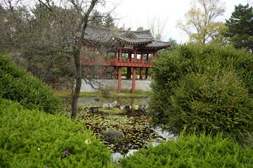 아산 전통문화재 전시관 정원풍경입니다