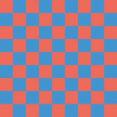 Regular squares soft vintage. Ravenclaw. Harry Potter. Chess pattern with blue and bronze.