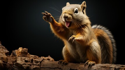 Fototapeta premium squirrel on a tree