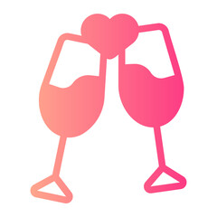 champagne gradient icon