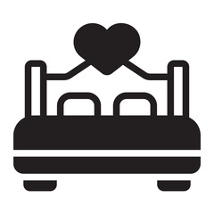 bed glyph icon