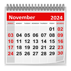 Calendar - November 2024