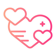 hearts gradient icon