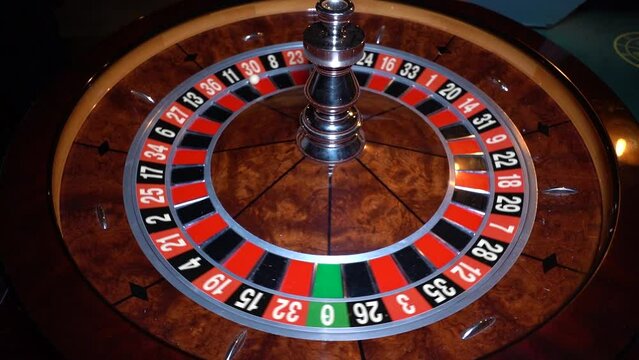 Casino. The ball is spinning in roulette